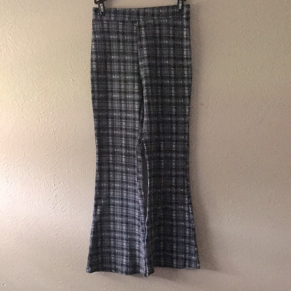 Plaid flair pants